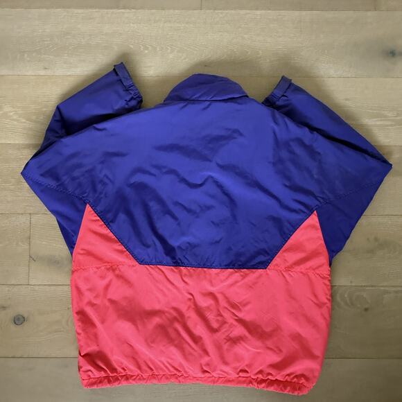 Vtg Pierson 80s Neon Purple Pink Ski Jacket Retro Pullover Windbreaker Coat Sz L - Picture 7 of 9